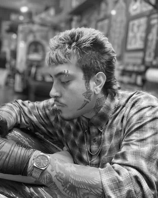 George Macias at work at Satori Tattoo